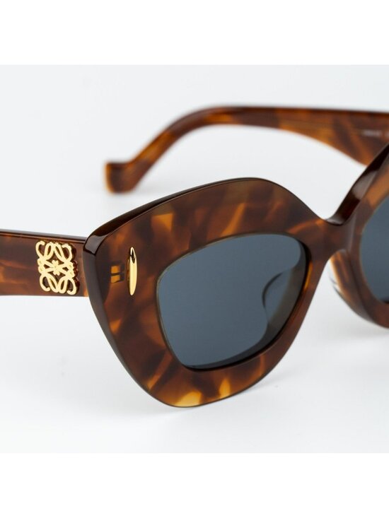 Loewe Women Sunglasses Havana Blue Cat Eye LW40127F ANAGRAM 53V NEW AUTHENTIC main image 9